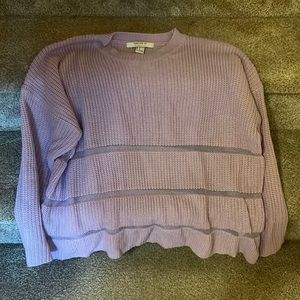 Boxy lilac sweater